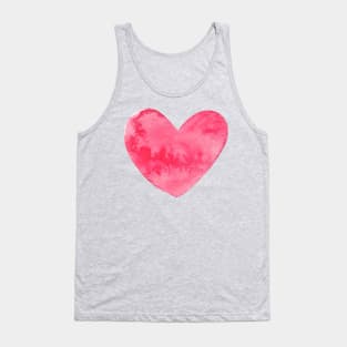 pink heart Tank Top